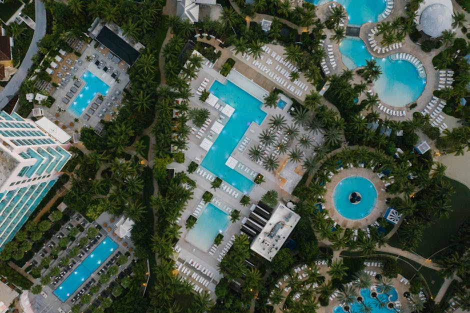 Luxurious swimming pool installation with pristine blue water and elegant surroundings